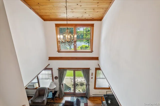 a view of a tree with a yard