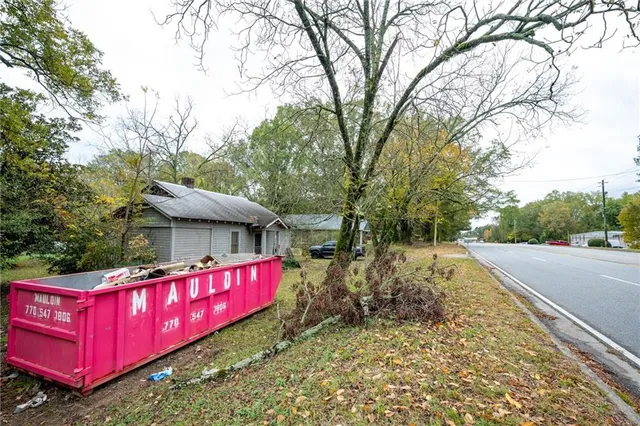 view of a wooden door