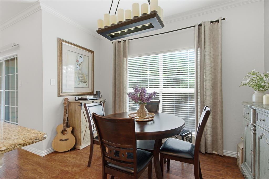 2524 Preston Road, Unit 1607 Plano, TX 75093 - Photo 13 of 28 Dining Area and the designer lighting above