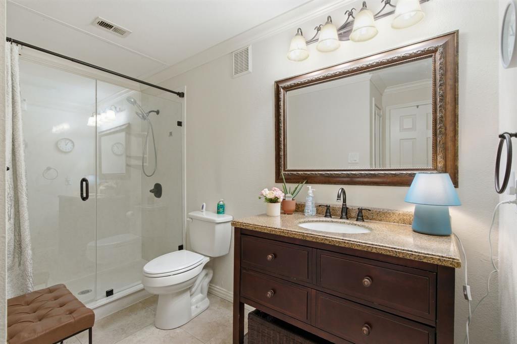 2524 Preston Road, Unit 1607 Plano, TX 75093 - Photo 22 of 28 Bathroom with modern glass shower