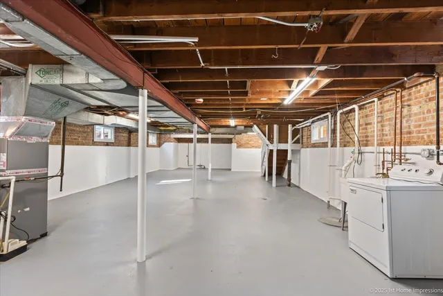 a view of a storage room