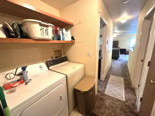 a view of washer and dryer