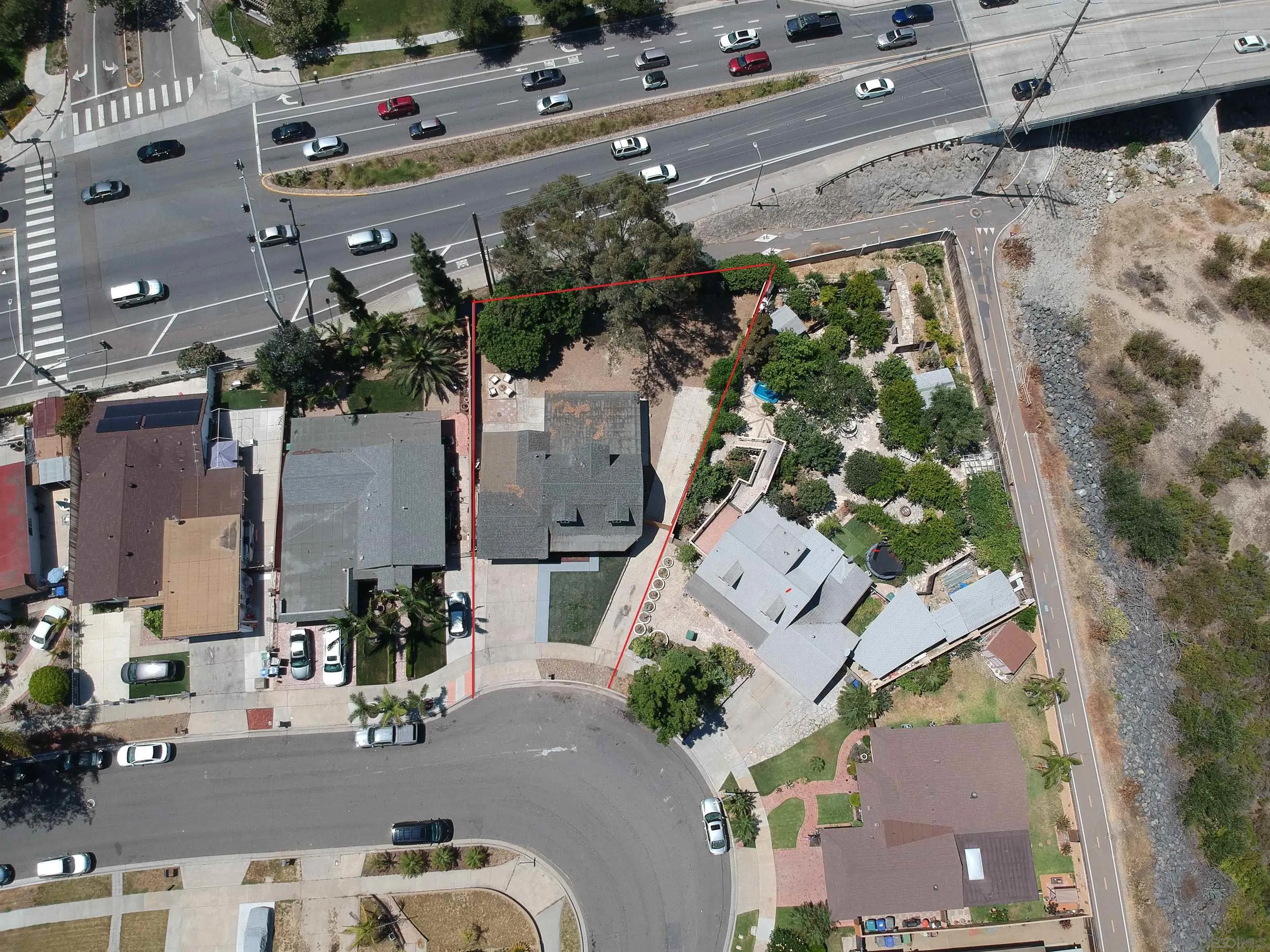 101 Monroe Street Oceanside, CA 92057 - Photo 6 of 40 an aerial view of a house with a yard and potted plants