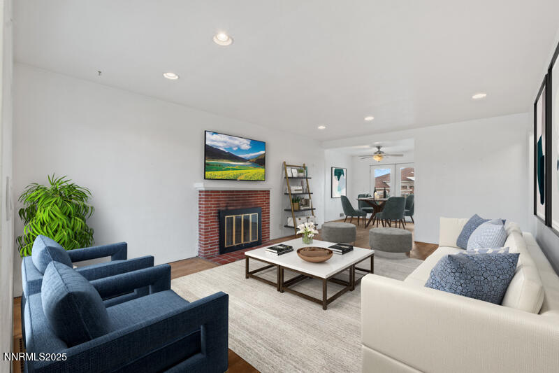 1606 Knoll Drive Reno, NV 89509 - Photo 10 of 30 a living room with furniture and a fireplace