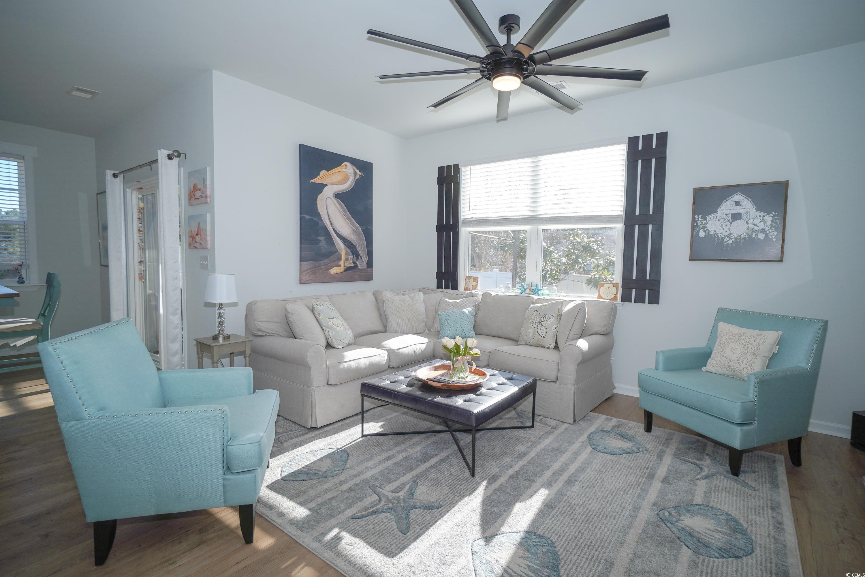 240 Pin Oak Drive Murrells Inlet, SC 29576 - Photo 6 of 40 Living room featuring hardwood / wood-style floors