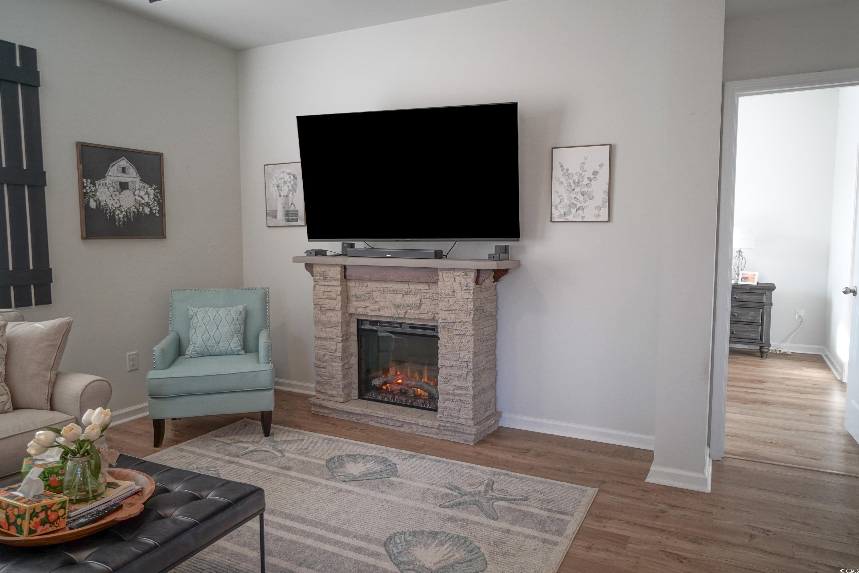 240 Pin Oak Drive Murrells Inlet, SC 29576 - Photo 8 of 40 Living room featuring hardwood / wood-style floori