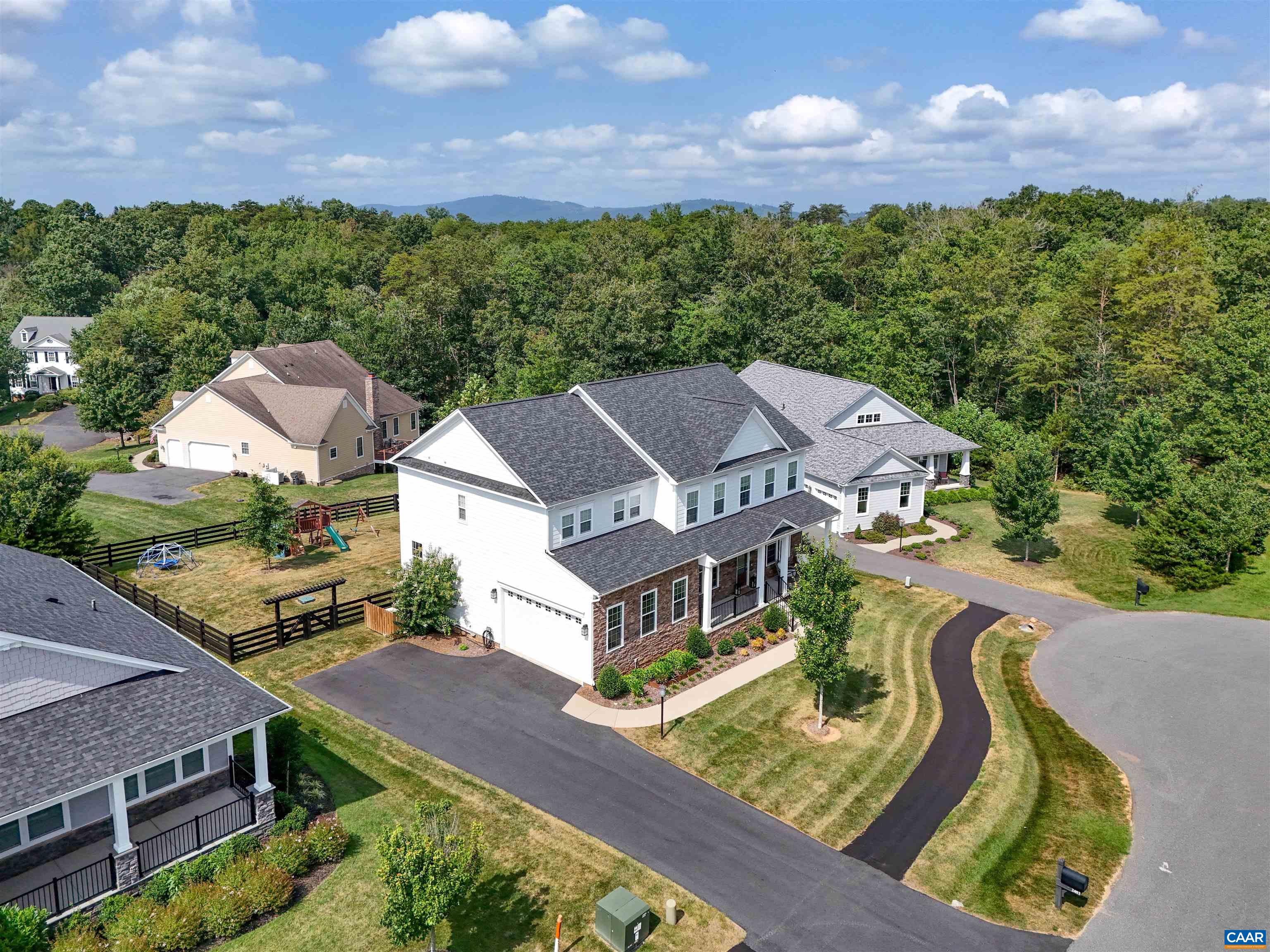 2483 Ferndown Lane Keswick, VA 22947 - Photo 52 of 54 an aerial view of a house with a big yard