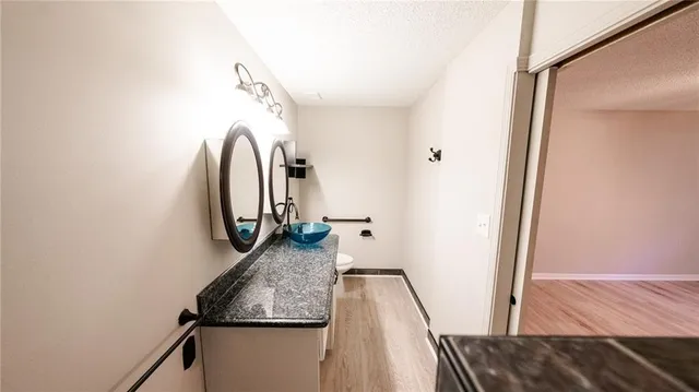 a close view of walk in closet