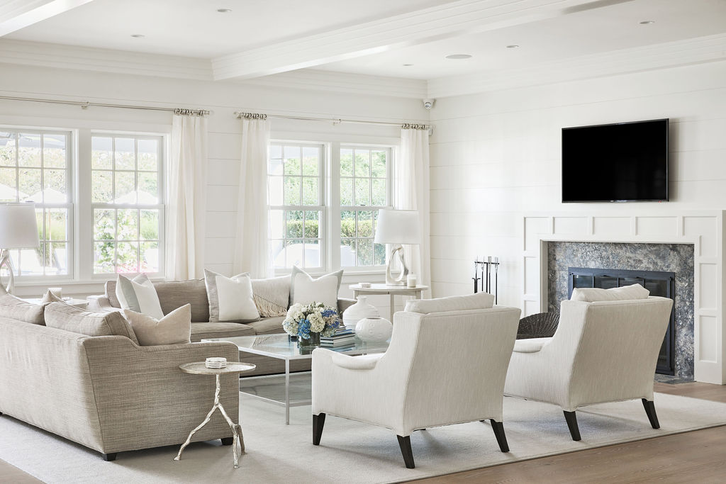 25 Pilgrim Road Nantucket, MA 02554 - Photo 14 of 28 a living room with furniture fireplace and a flat screen tv