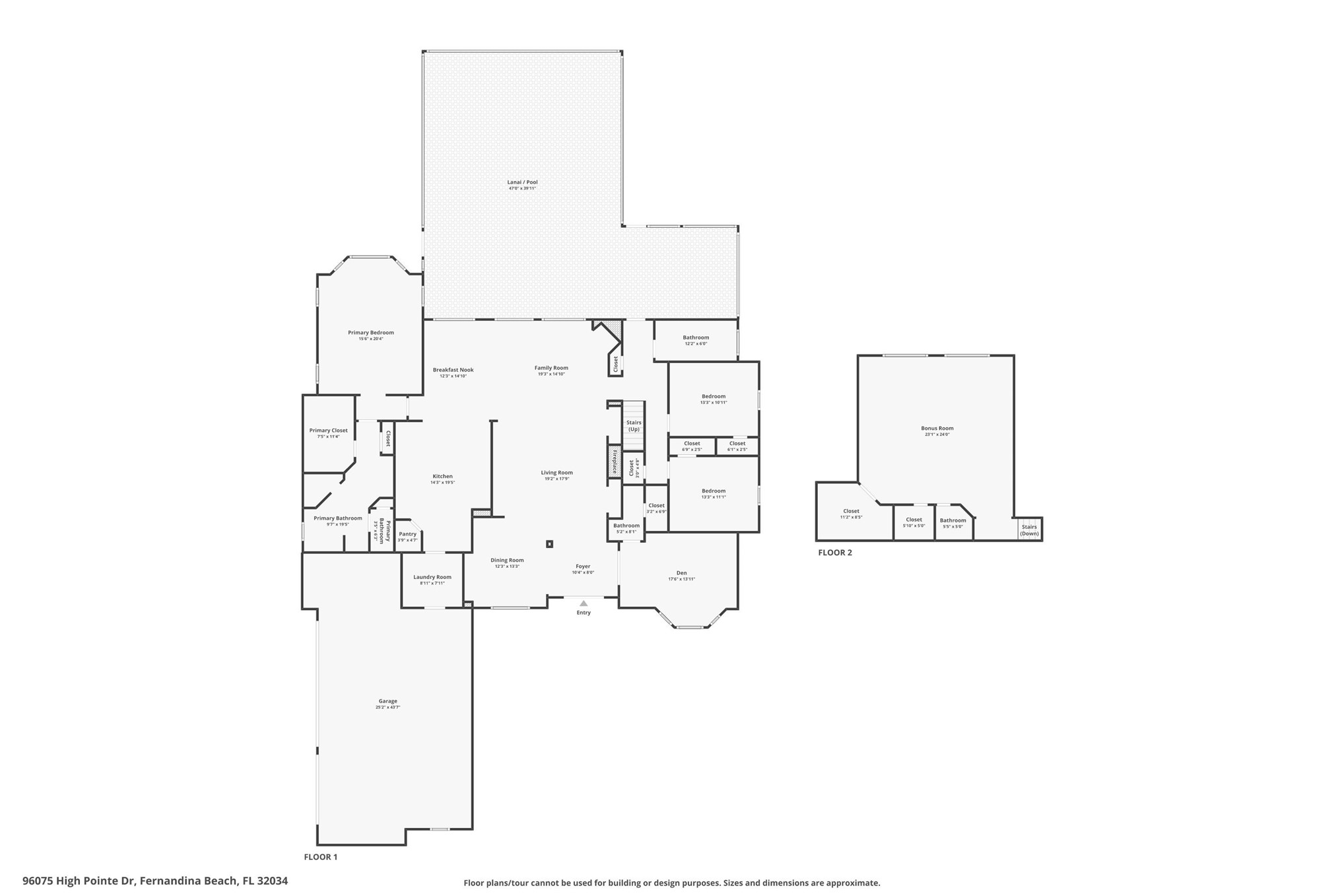 96075 High Pointe Drive Fernandina Beach, FL 32034 - Photo 40 of 42 a picture of floor plan
