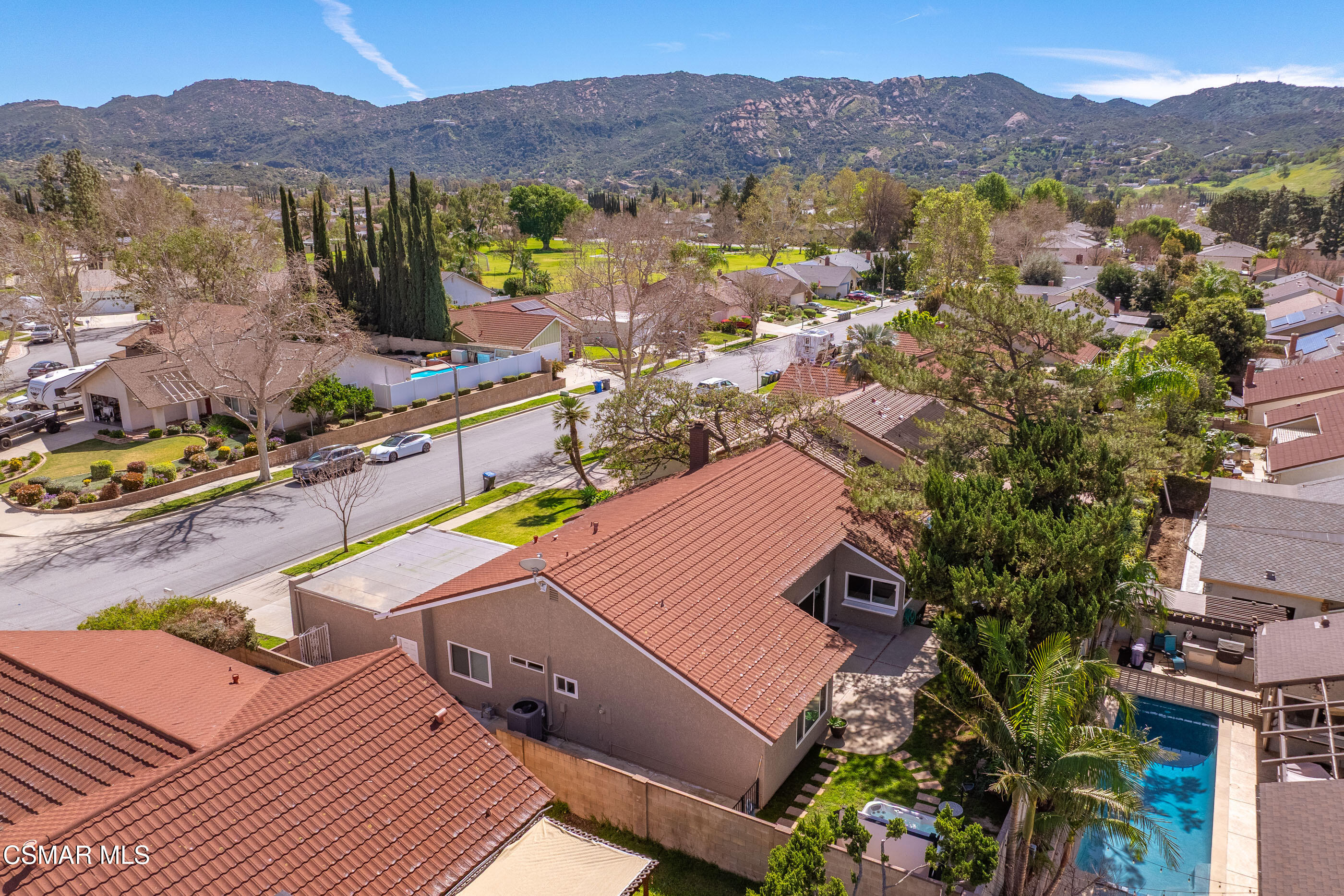 2249 St Clair Avenue Simi Valley, CA 93063 - Photo 51 of 60 a view of a house with a ocean view