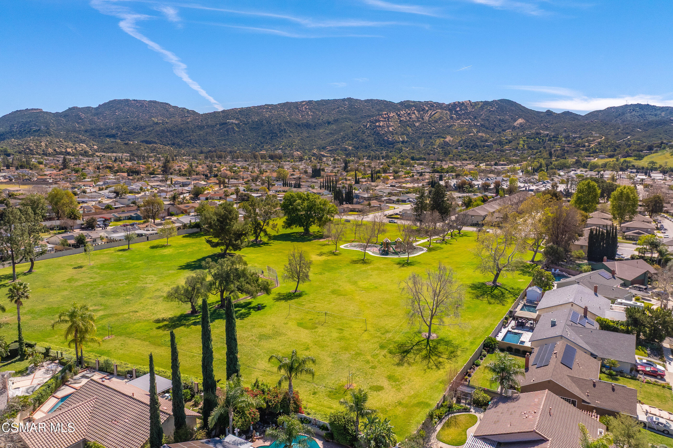 2249 St Clair Avenue Simi Valley, CA 93063 - Photo 54 of 60 a view of a city with mountains in the background