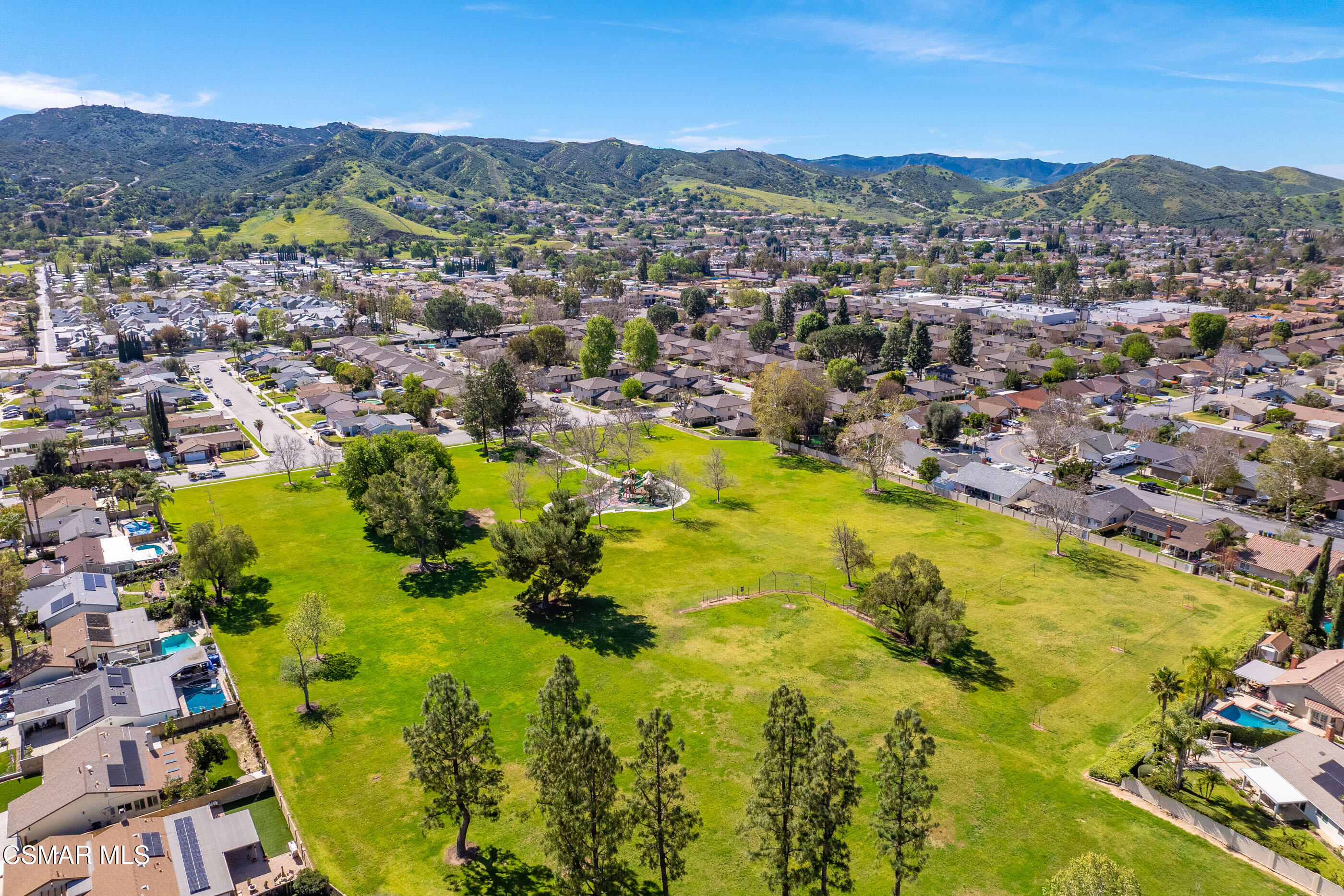 2249 St Clair Avenue Simi Valley, CA 93063 - Photo 56 of 60 a view of a city with mountains in the background