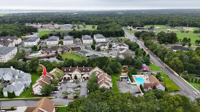an aerial view of multiple house