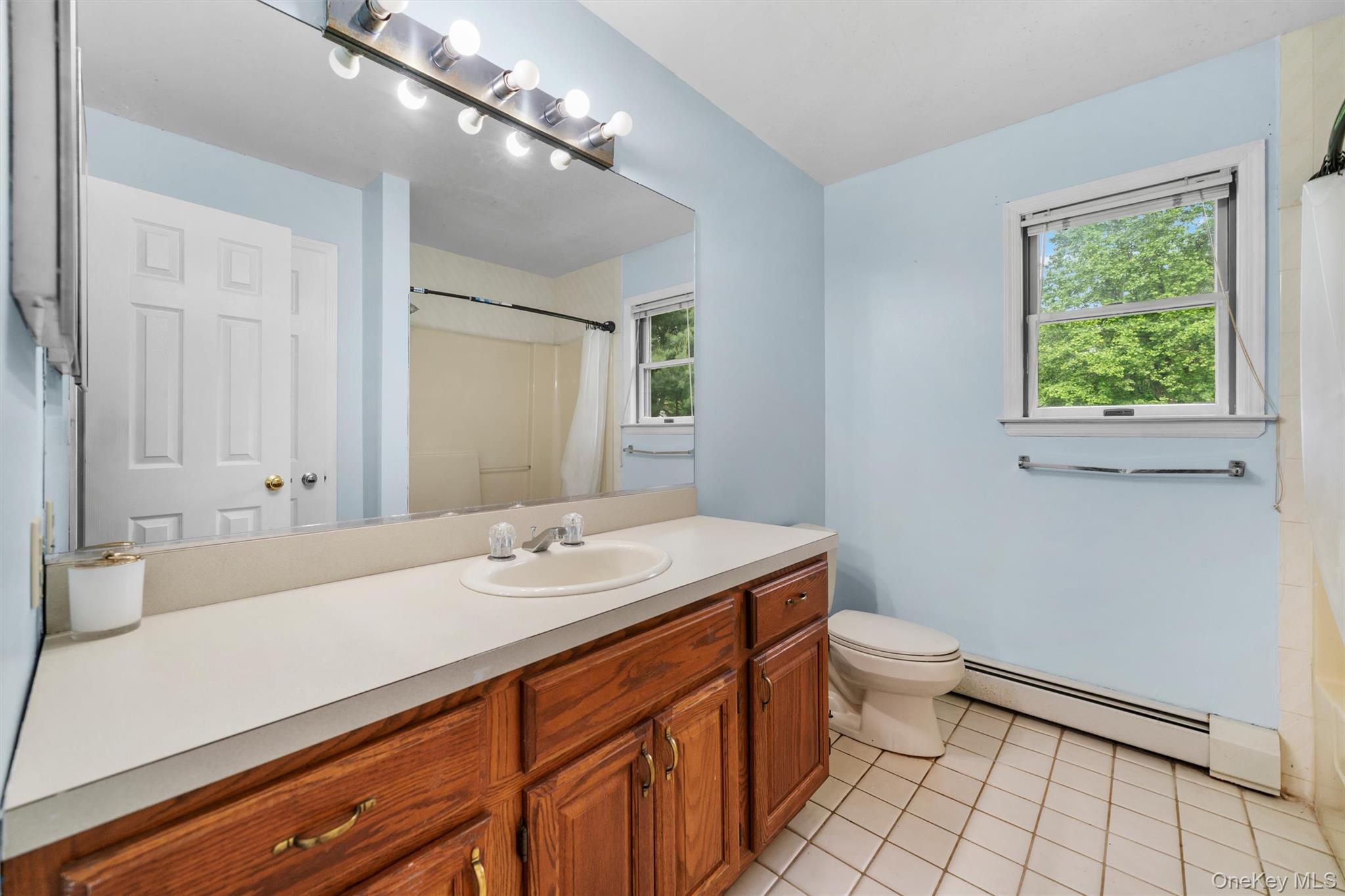 14 Cheesecote Court Stony Point, NY 10980 - Photo 28 of 40 a bathroom with a sink a toilet and a mirror