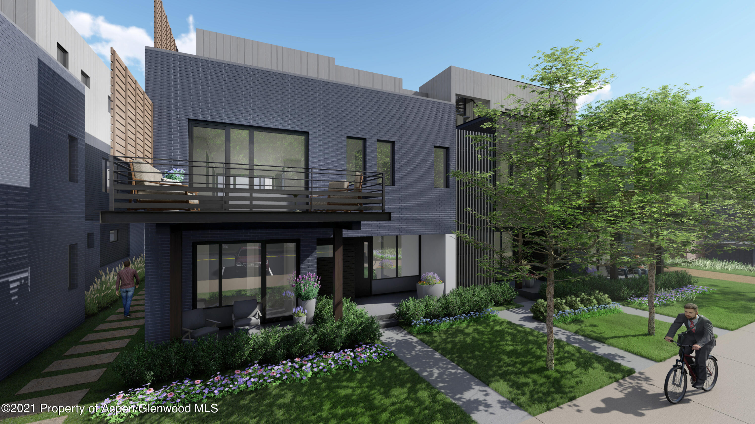 Two 2 Rivers Road, Unit PARK PLACE PHASE I Basalt, CO 81621 - Photo 2 of 10 a front view of a house with garden