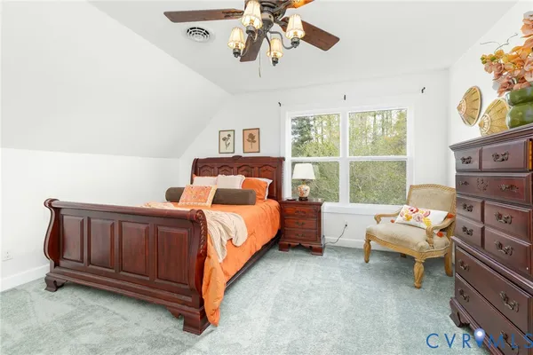 a view of a lake with outdoor space