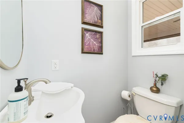 a view of a lake with mountains in the background
