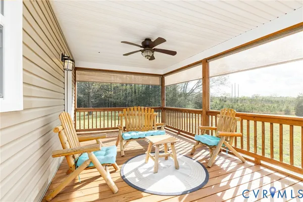 a view of a lake with a mountain in the background