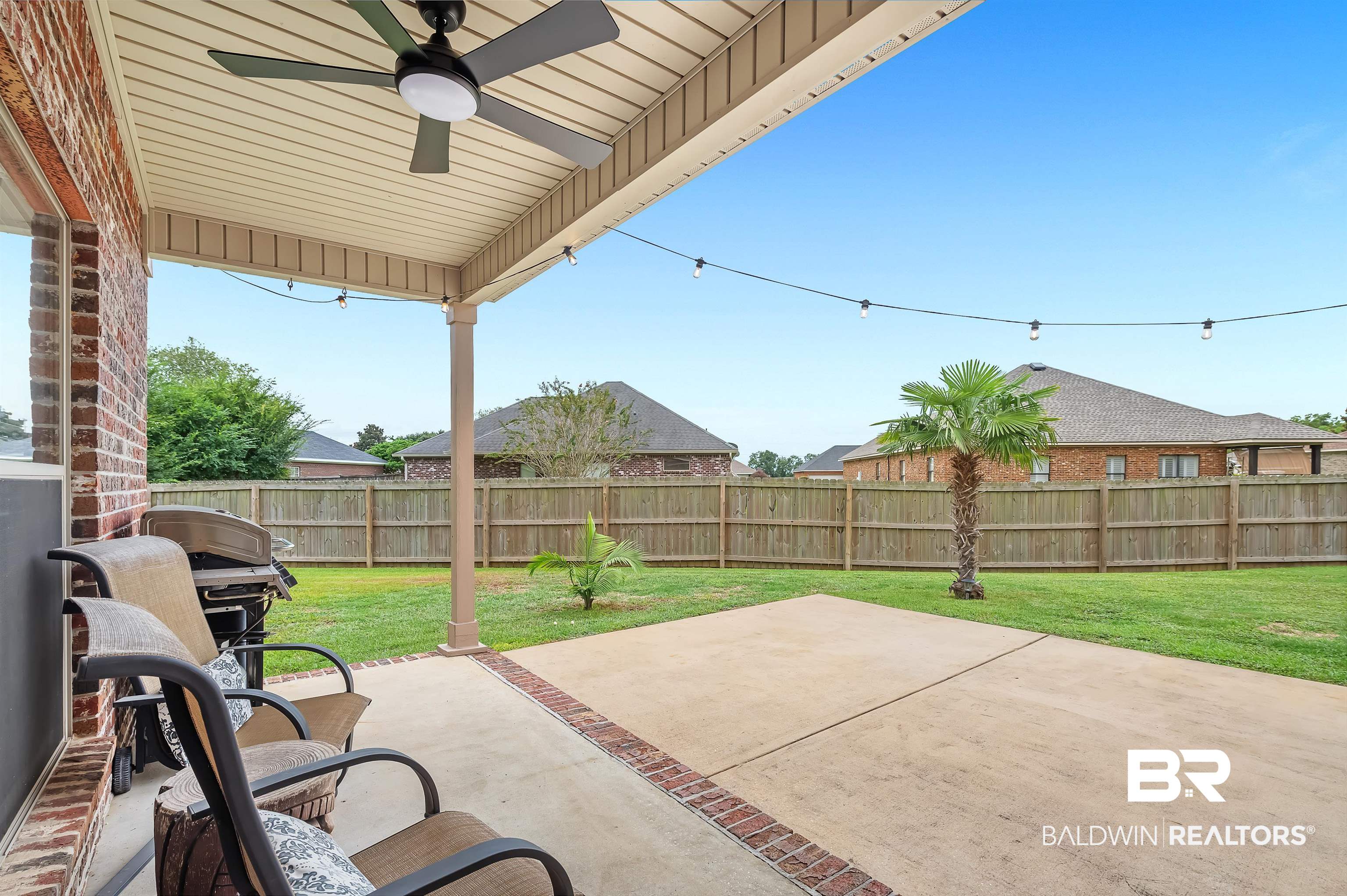 9376 Sable Court Daphne, AL 36526 - Photo 38 of 46 View of patio featuring ceiling fan