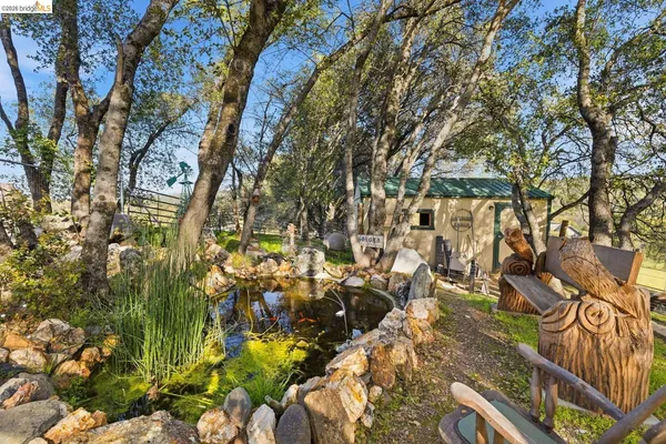 a view of outdoor space with seating area