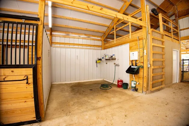 a view of a backyard of the house