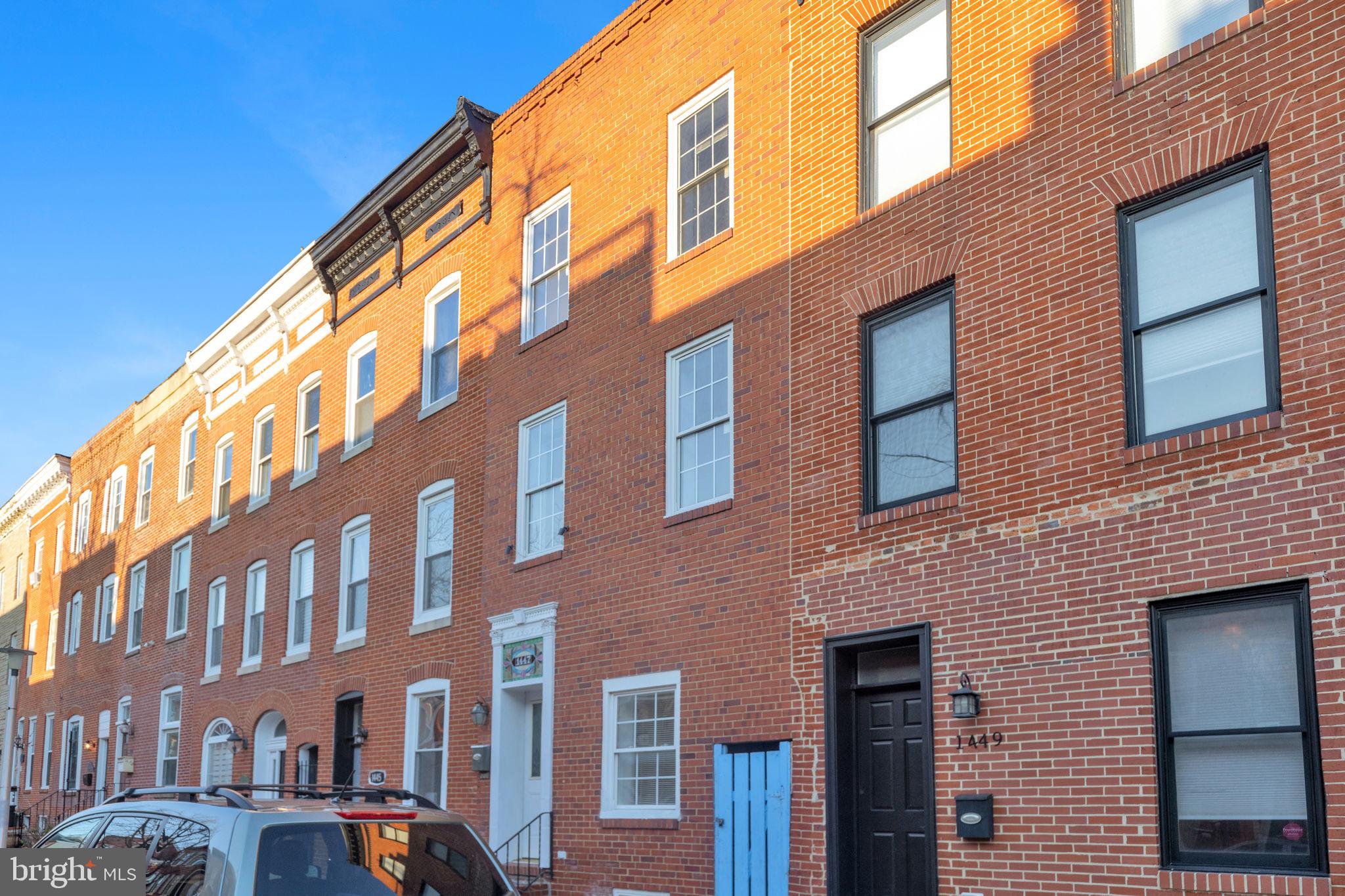 1447 William Street Baltimore, MD 21230 - Photo 2 of 65 a front view of a building