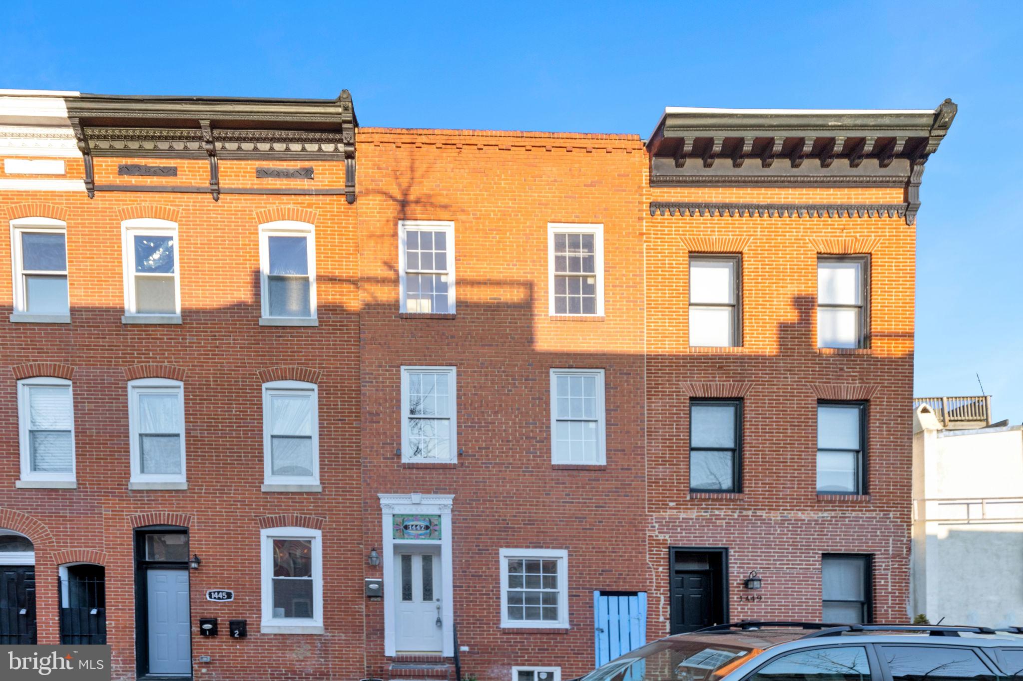 1447 William Street Baltimore, MD 21230 - Photo 3 of 65 a front view of a building
