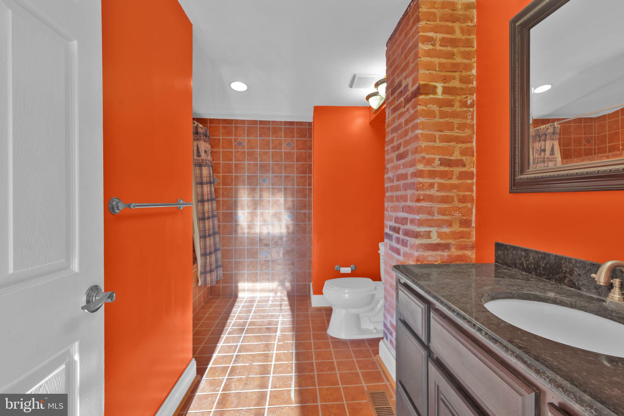 1447 William Street Baltimore, MD 21230 - Photo 38 of 65 a bathroom with a sink a toilet and shower