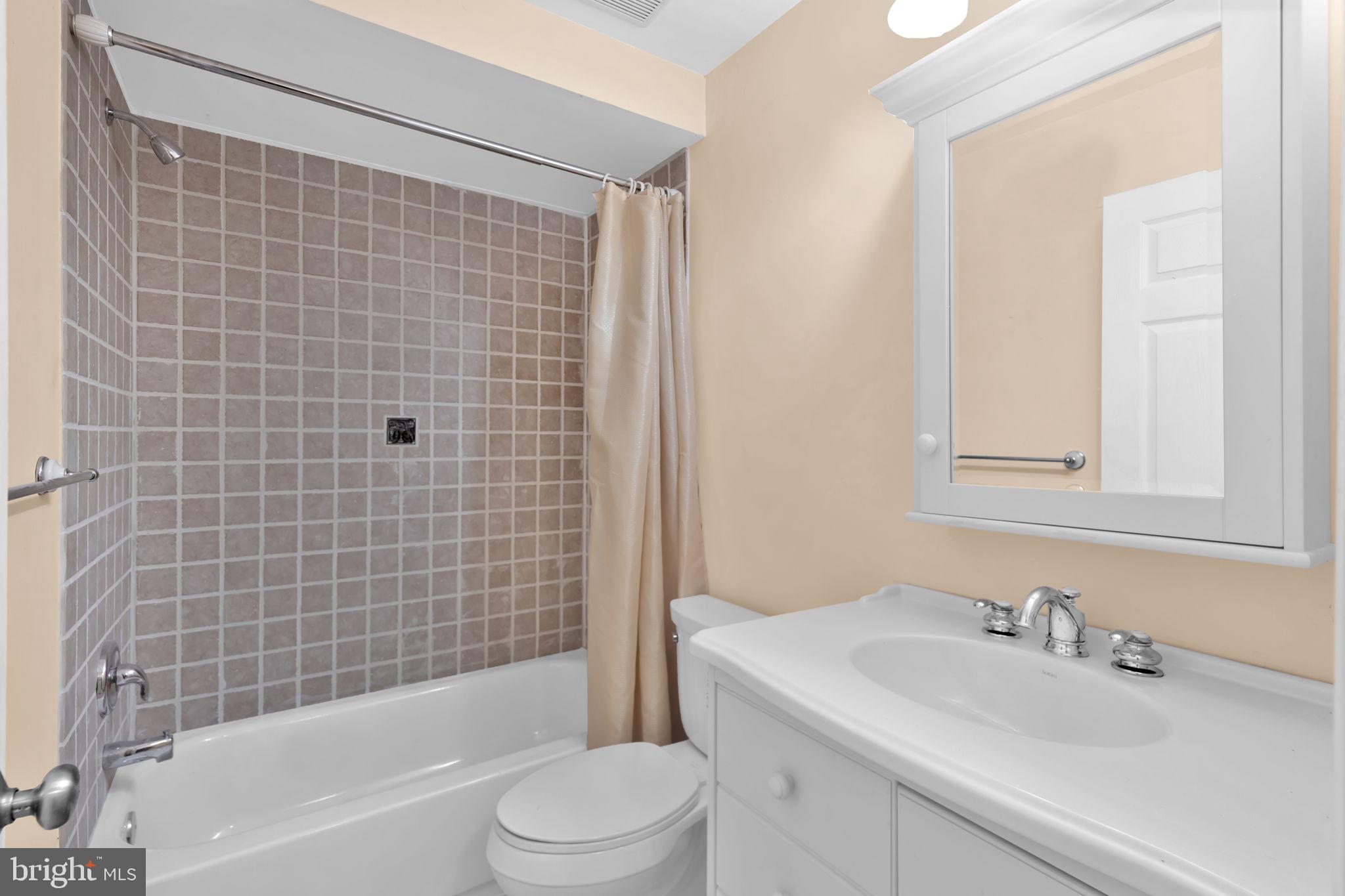 1447 William Street Baltimore, MD 21230 - Photo 43 of 65 a bathroom with a sink a toilet and shower
