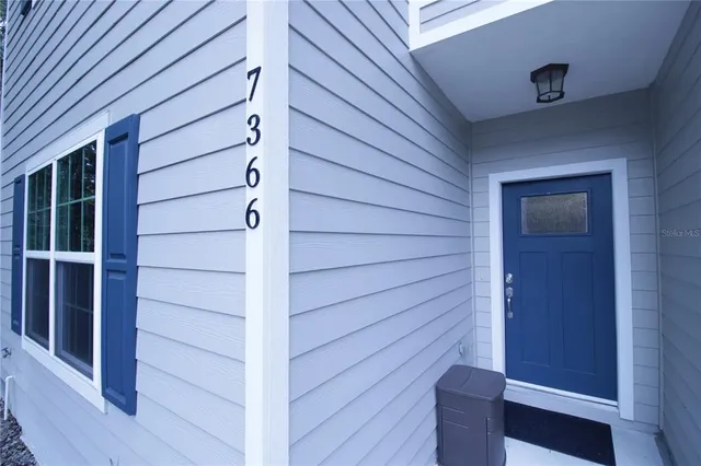 a view of front door