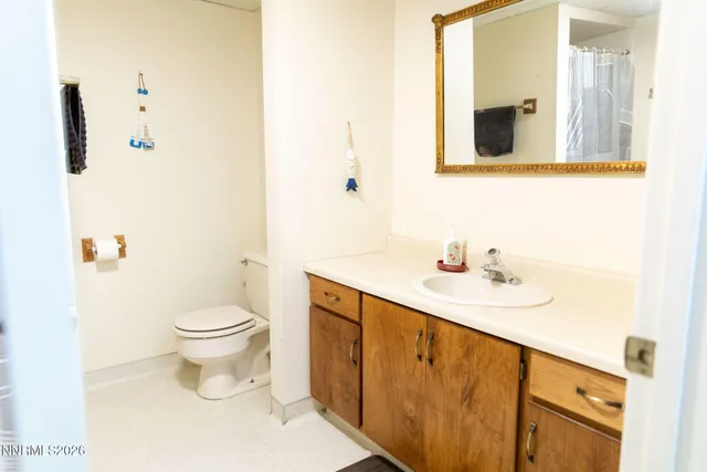 a bathroom with a sink and a toilet