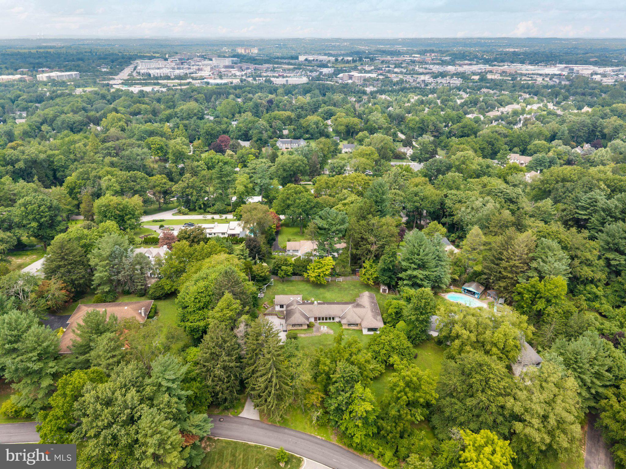 1162 Dewitt Road Wayne, PA 19087 - Photo 47 of 49 Lush greenery surrounds serene homes.