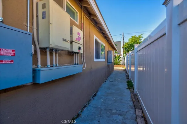 a view of a house with a street