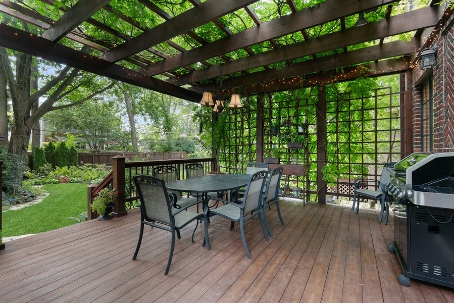 727 Indian Road Glenview, IL 60025 - Photo 43 of 58 a dining space with furniture and garden view