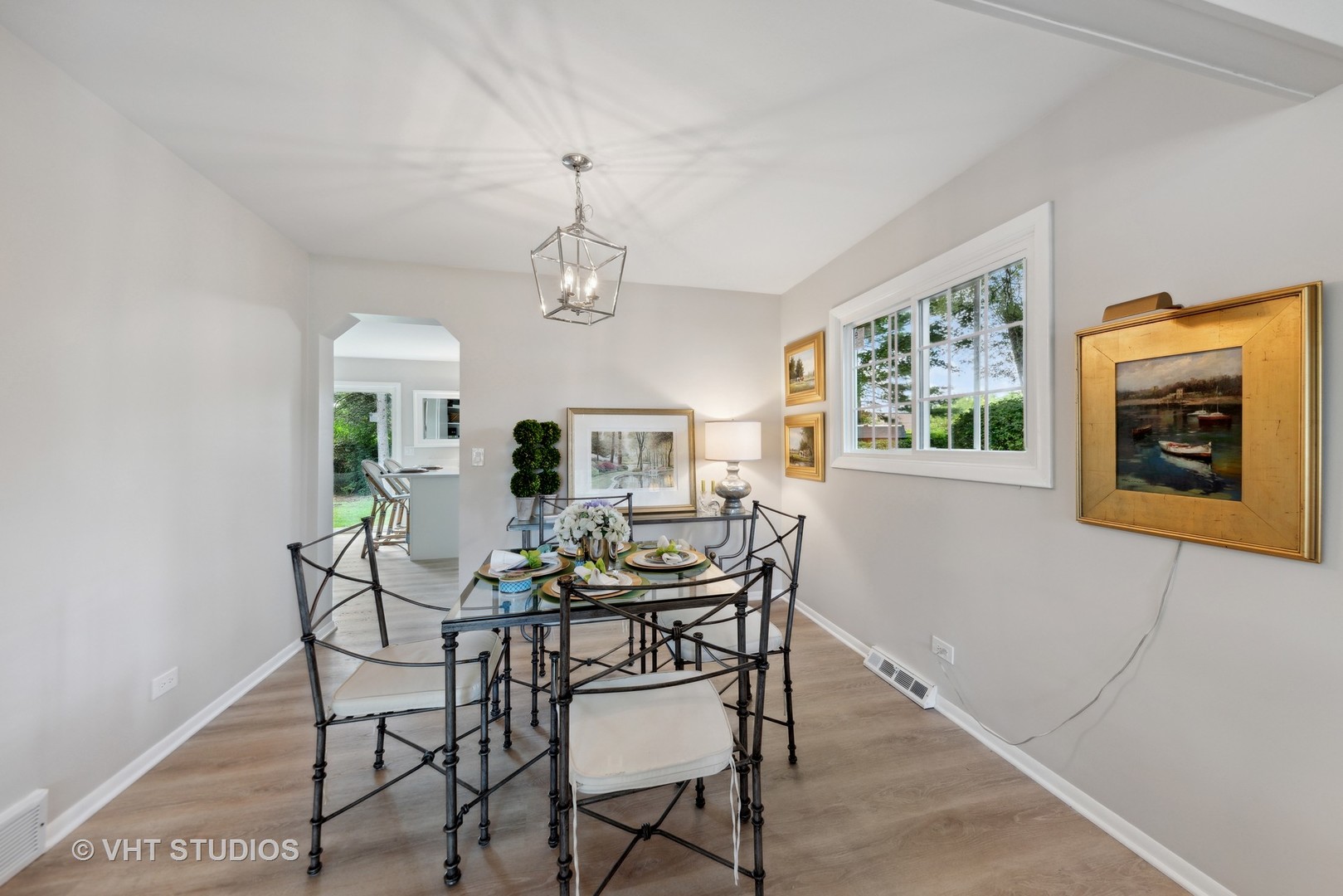 2855 Koepke Road Northbrook, IL 60062 - Photo 6 of 18 a view of a dining room with furniture window and wooden floor