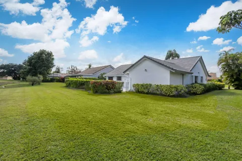 a house view with a garden space
