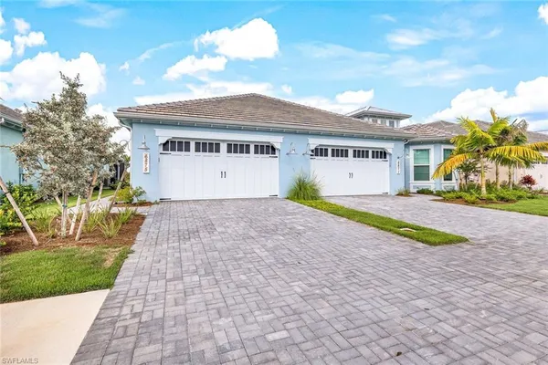 a house view with a garden space