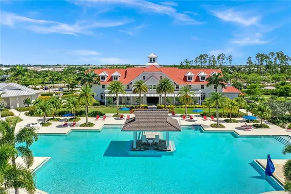 a view of yard and patio