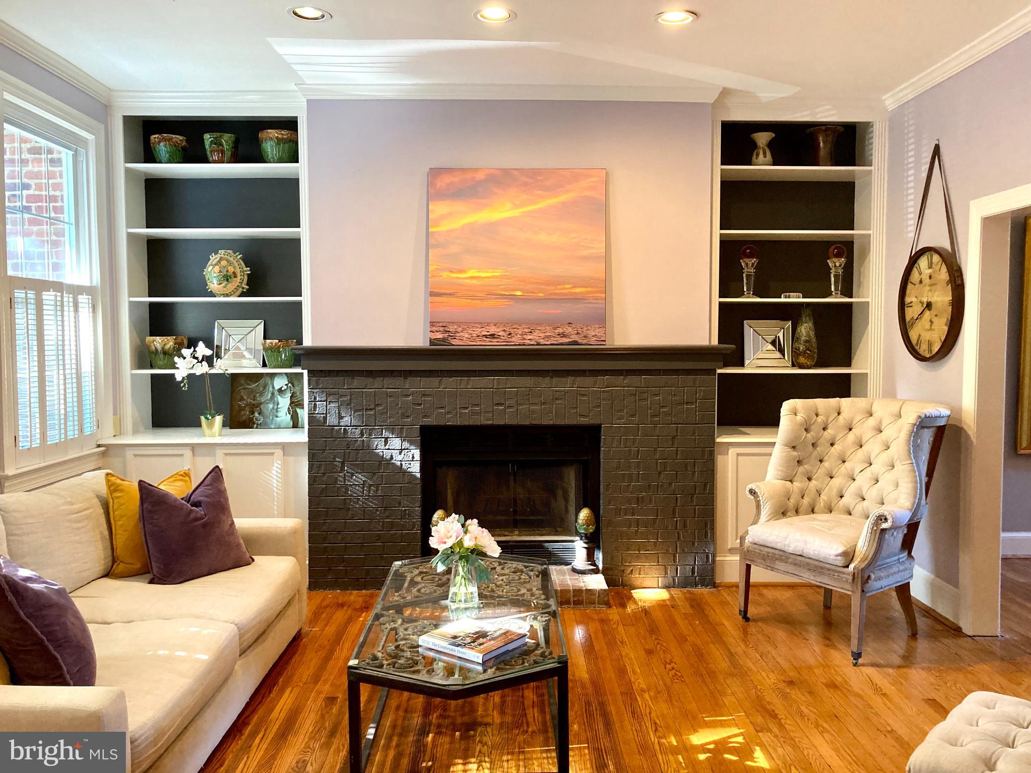 20 ft Wide Living Room with wood burning stove