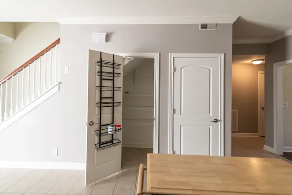 a view of an empty room