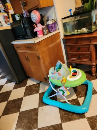 a room with toys and flat screen tv