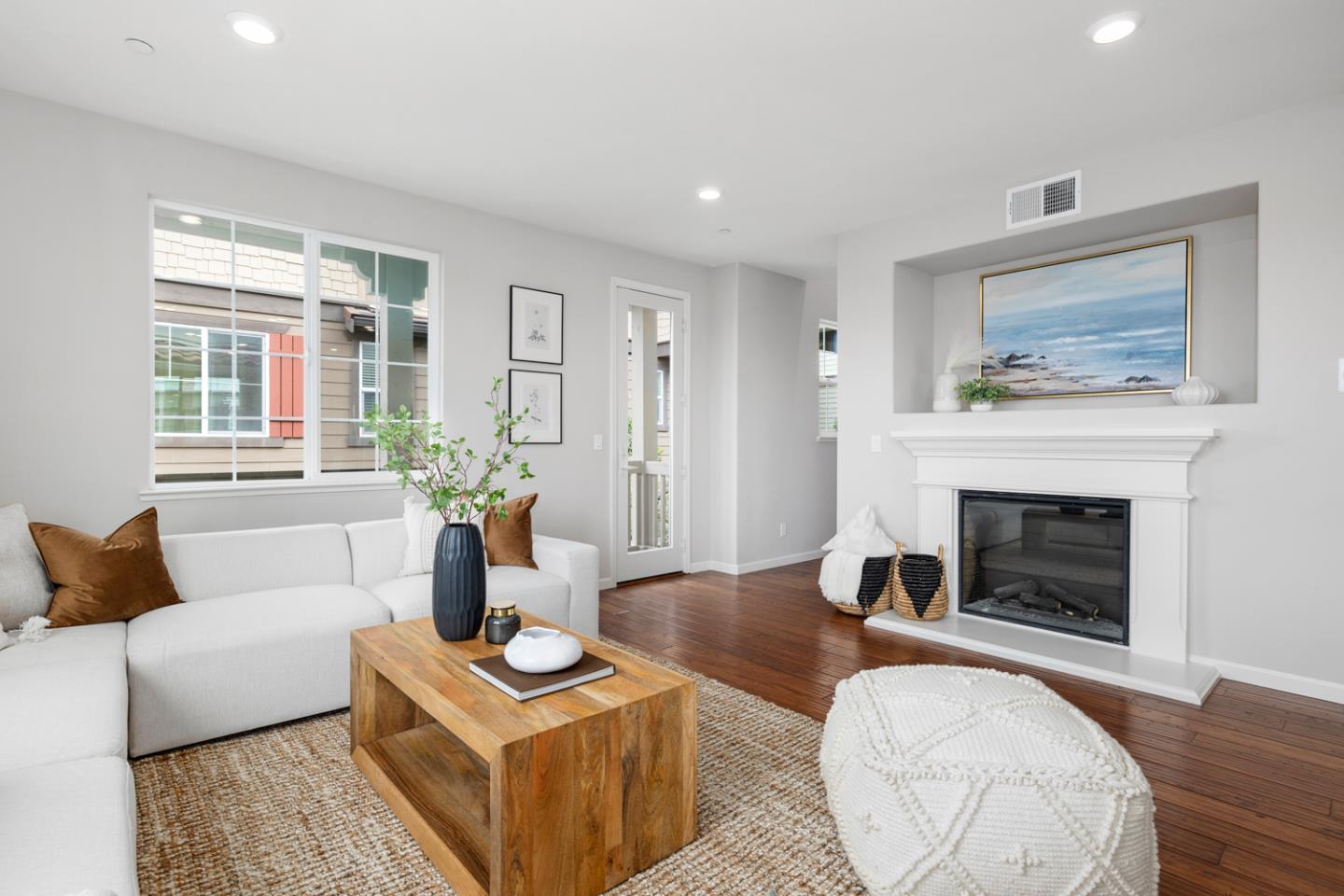 2208 Rosenblatt Street Hayward, CA 94544 - Photo 9 of 32 a living room with furniture and a fireplace