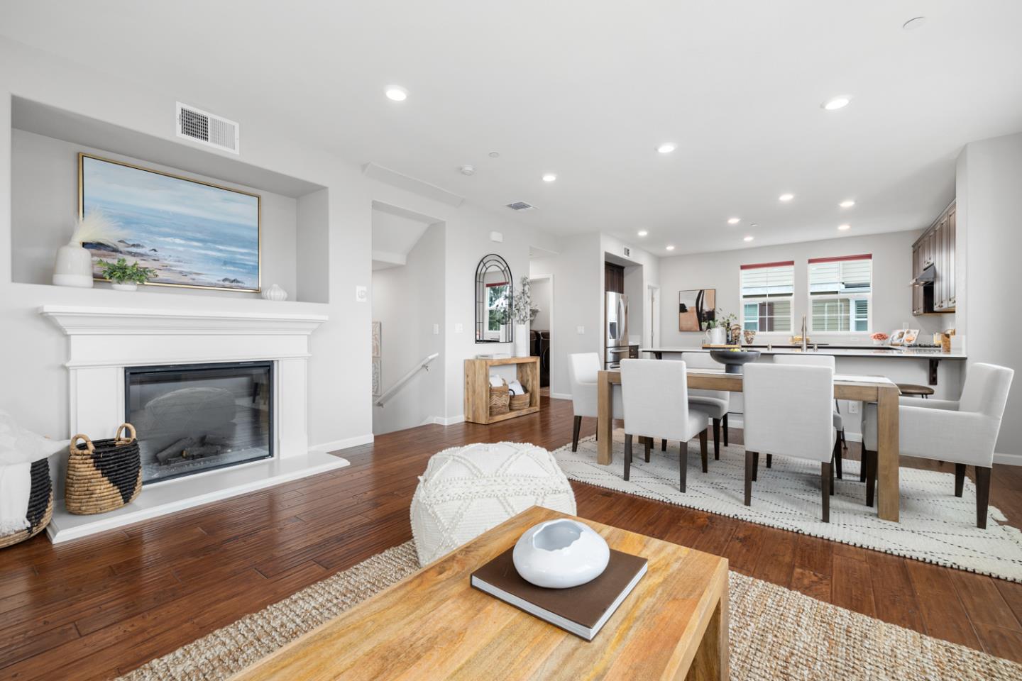 2208 Rosenblatt Street Hayward, CA 94544 - Photo 10 of 32 a living room with furniture and a fireplace
