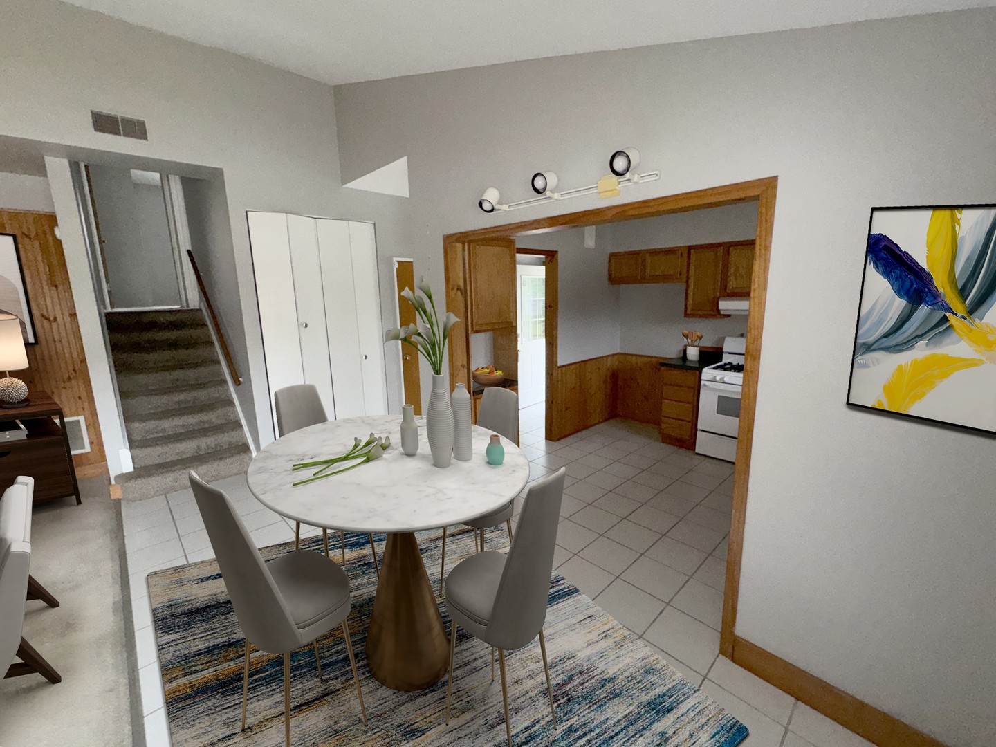 1612 Golfview Road Rantoul, IL 61866 - Photo 22 of 46 a view of a dining room with furniture