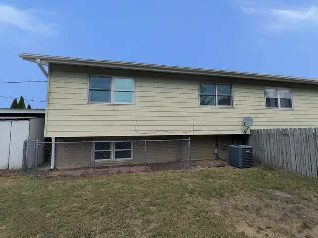 a backyard of a house