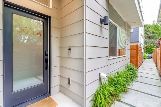 a view of front door