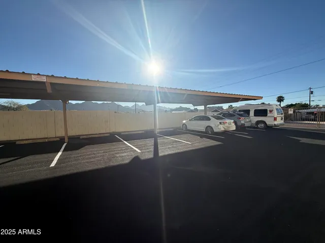 a view of parking area