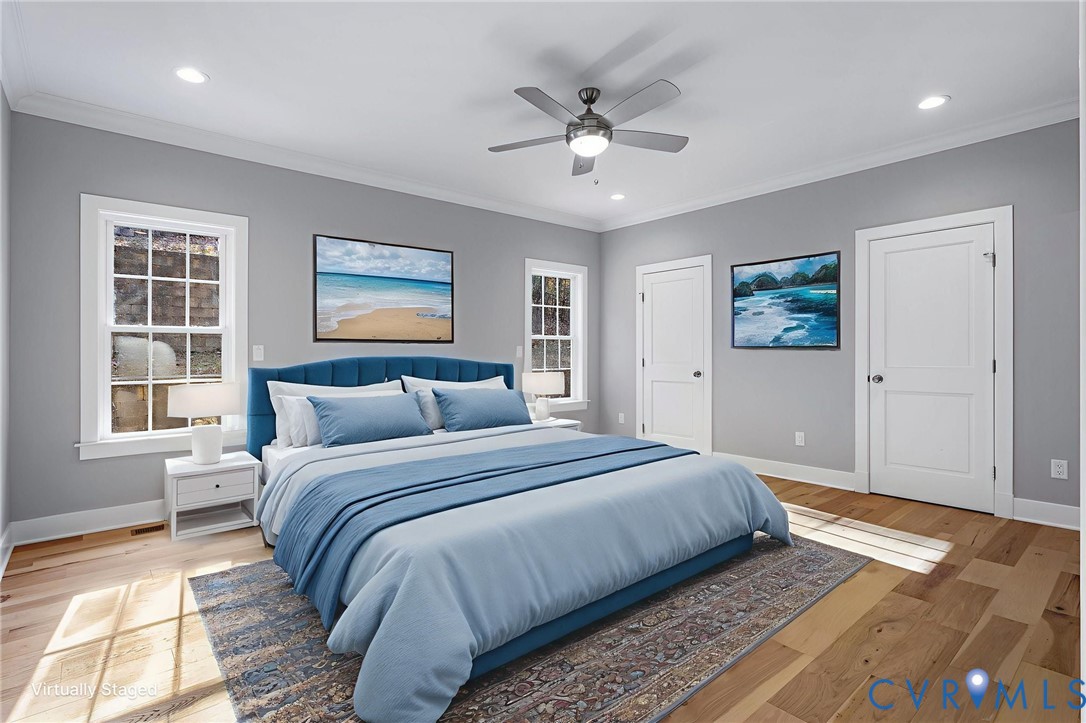 3107 Handley Road Midlothian, VA 23113 - Photo 24 of 50 a bedroom with a large bed and a window