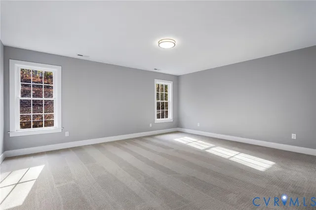 an empty room with window